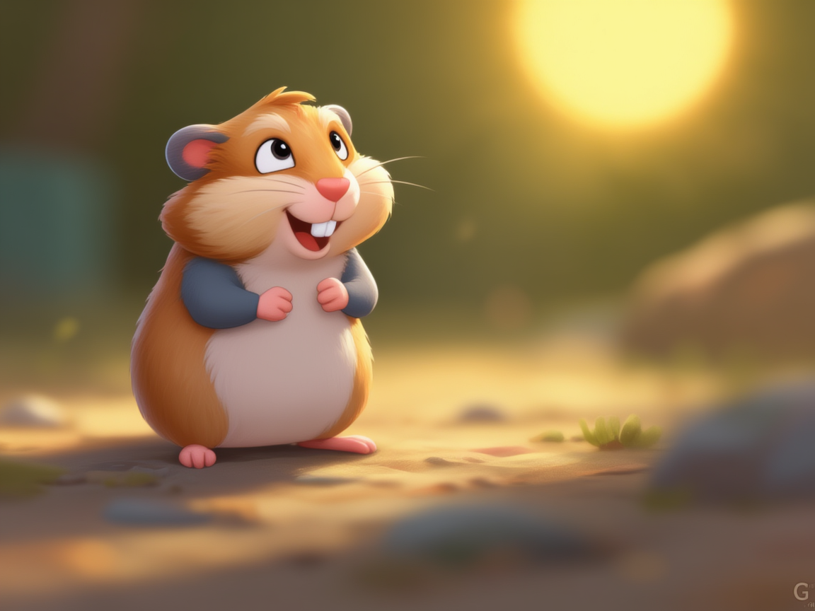 Hamster Day studio mascot
